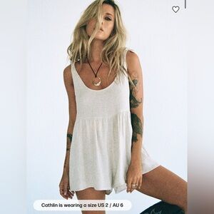Princess Polly Linen Blend Romper